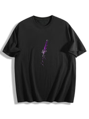 Toji Fushiguro Red Accent Black Anime Tee