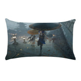 Yelan Rainy Night Pillowcase
