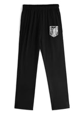 Attack On Titan Survey Corps Emblem Print Loose Sweatpants