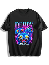 Pop Demon Hunters Derpy Oversized Anime Tee