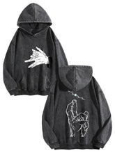 Jujutsu Kaisen Vintage Washed Hoodie Anime Sweatshirt