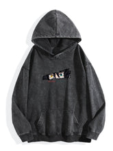 Demon Slayer Iguro Obanai Vintage Washed Hoodie Anime Sweatshirt