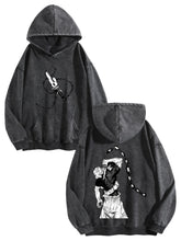Jujutsu Kaisen Fushiguro Toji Vintage Washed Hoodie Anime Sweatshirt