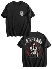 Mikasa Ackerman Black Anime Tee