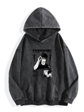 Jujutsu Kaisen Fushiguro Toji Vintage Washed Hoodie Anime Sweatshirt