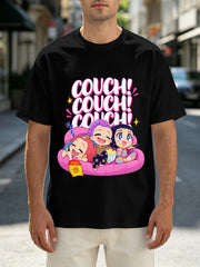 Huntrix Couch Chibi Character Oversized T-Shirt