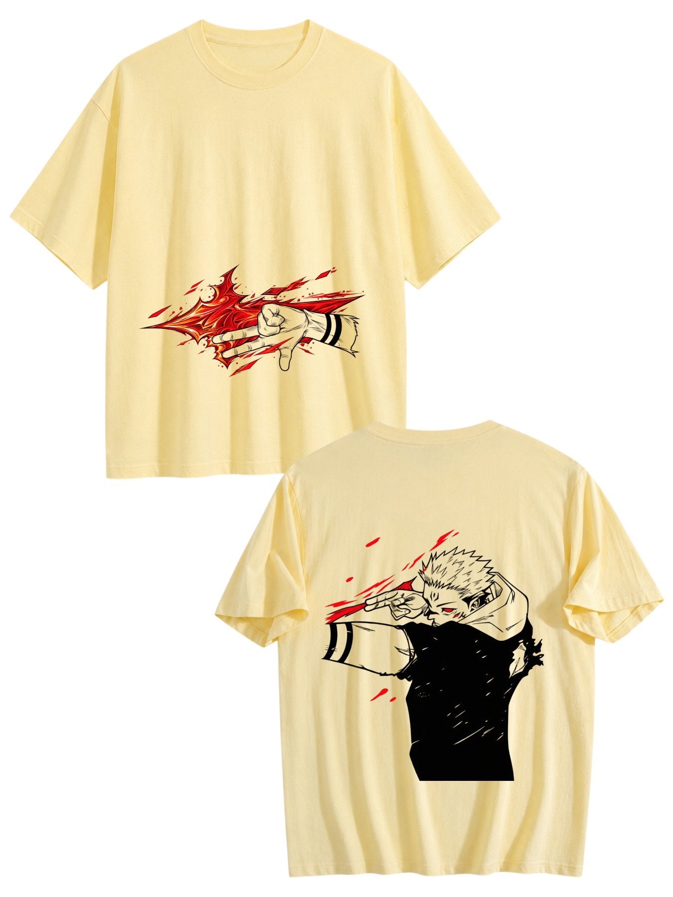 JJK Sukuna Red Attack Tee