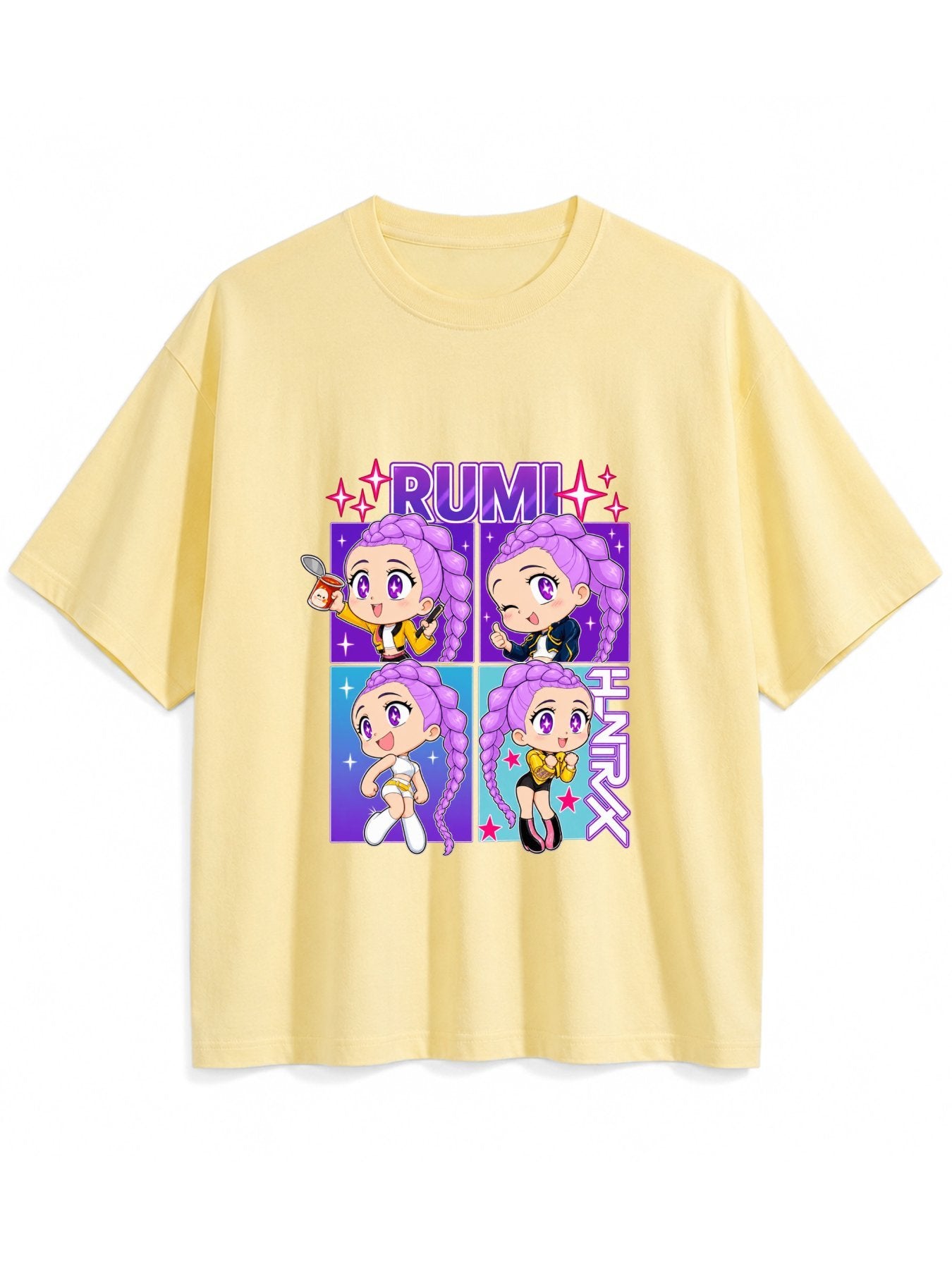 Rumi Four Panel Chibi Oversized T-Shirt