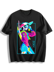 Zoey Neon Pop Art Oversized T-Shirt