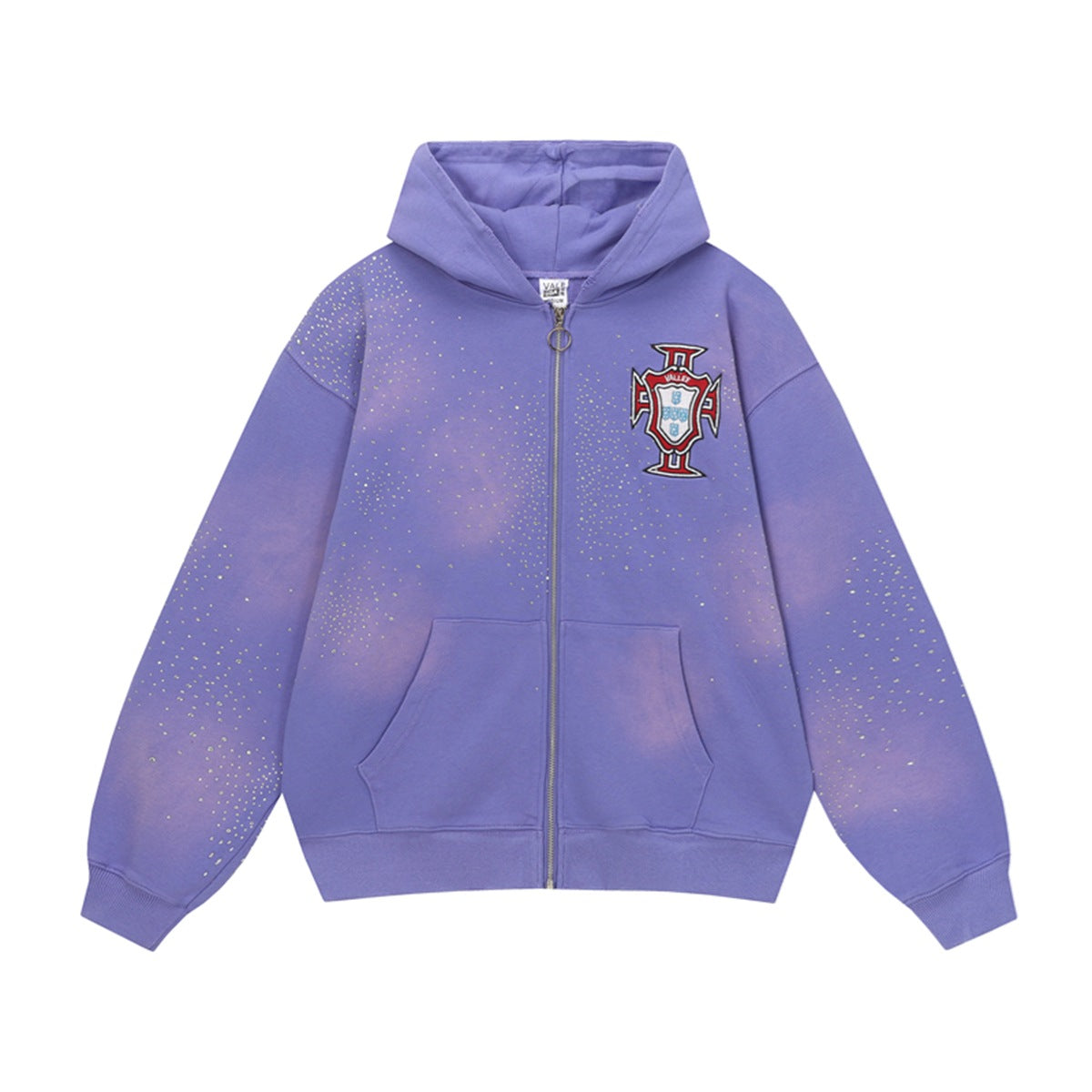Vale Forever Blue Core Logo Zip-Up Hoodie