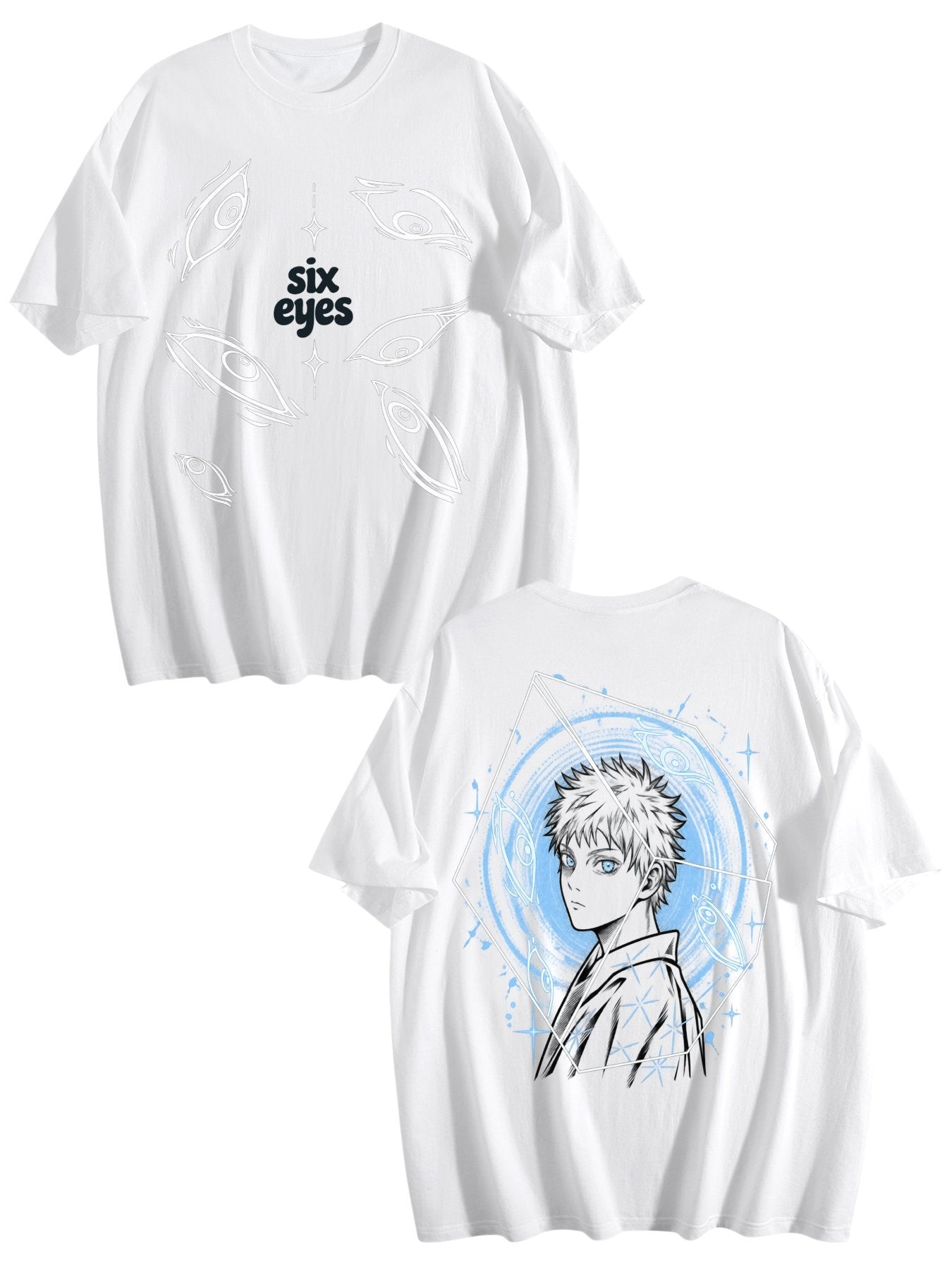 Gojo Satoru Cube Portrait Anime Tee