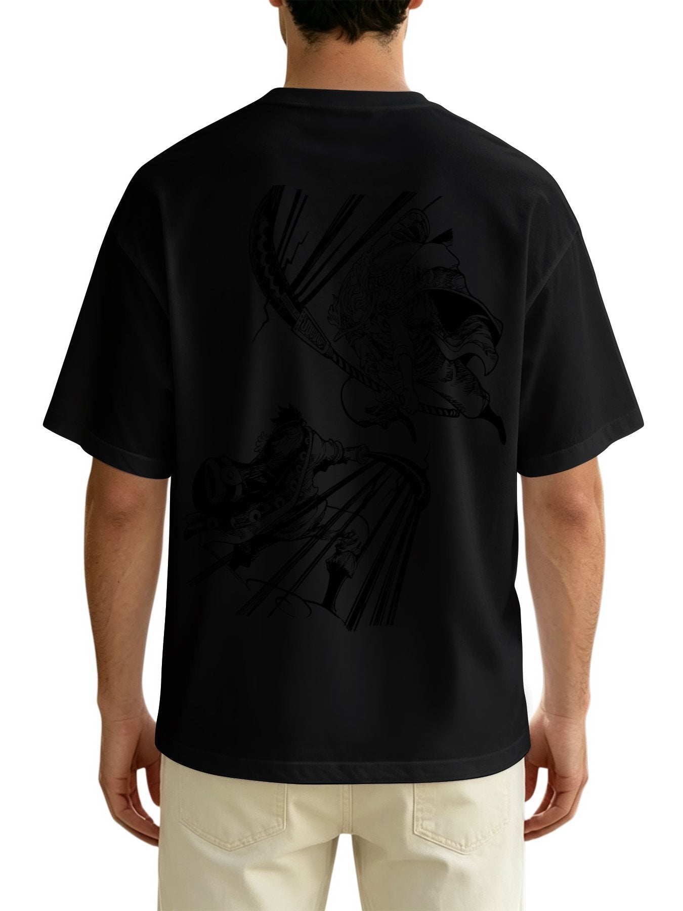 Roger vs Whitebeard Battle Anime Tee