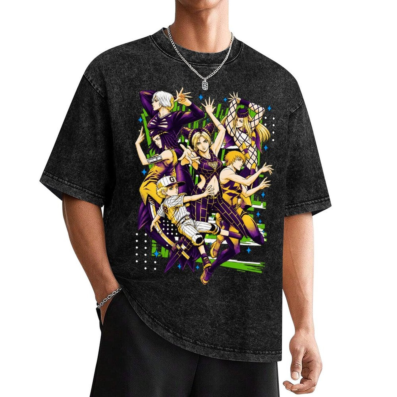 JoJo Character Collage Graphic Tee