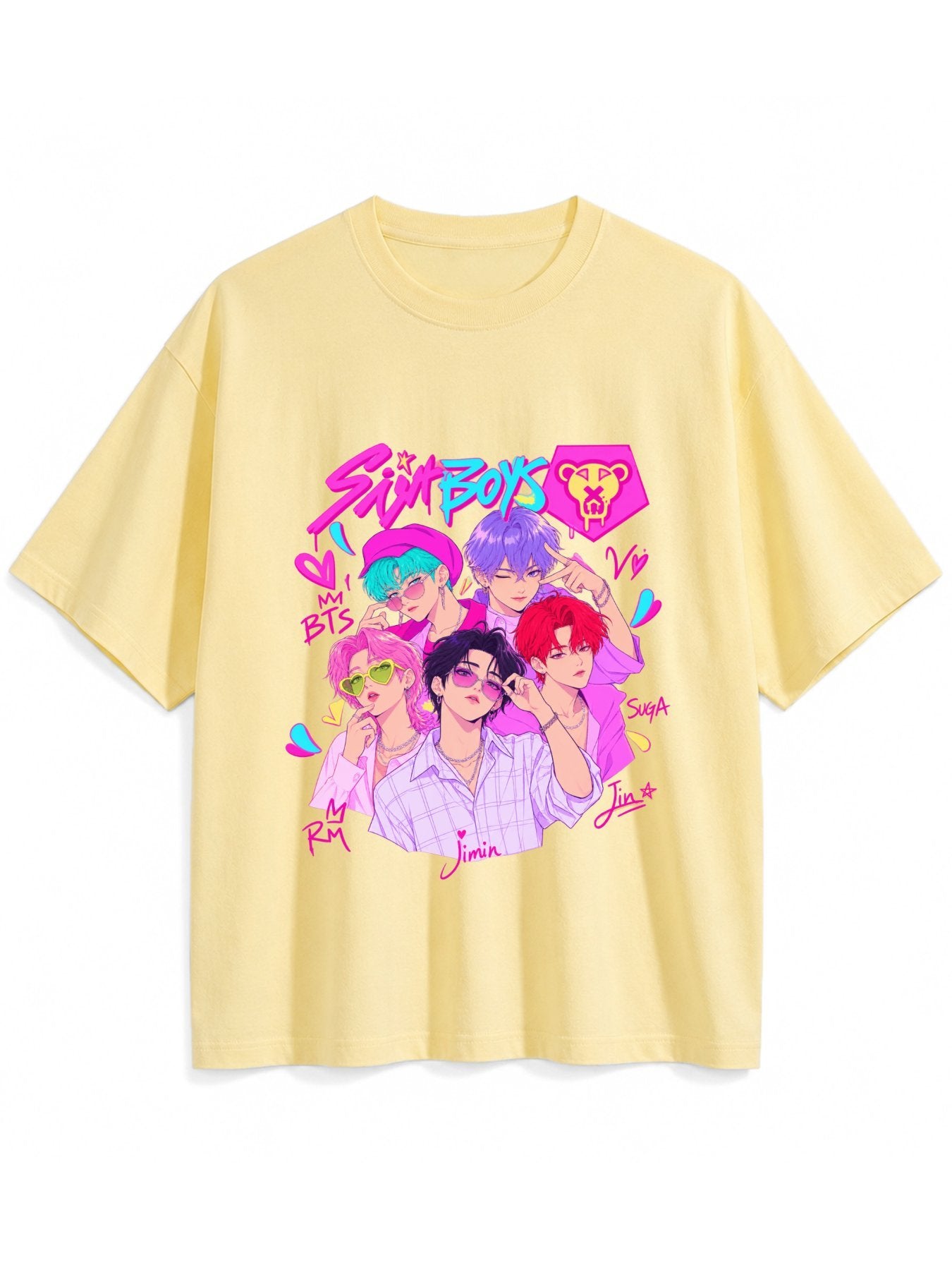 Boys Group Portrait Oversized T-Shirt