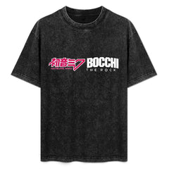 Miku Bocchi Cyan Pink Tee