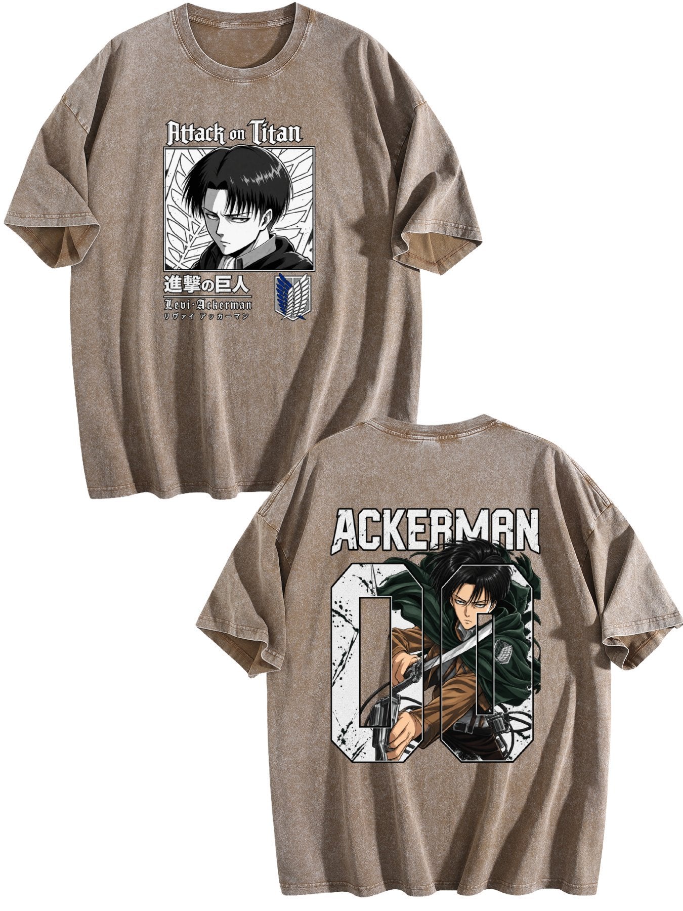 Levi Ackerman Vintage Portrait Tee
