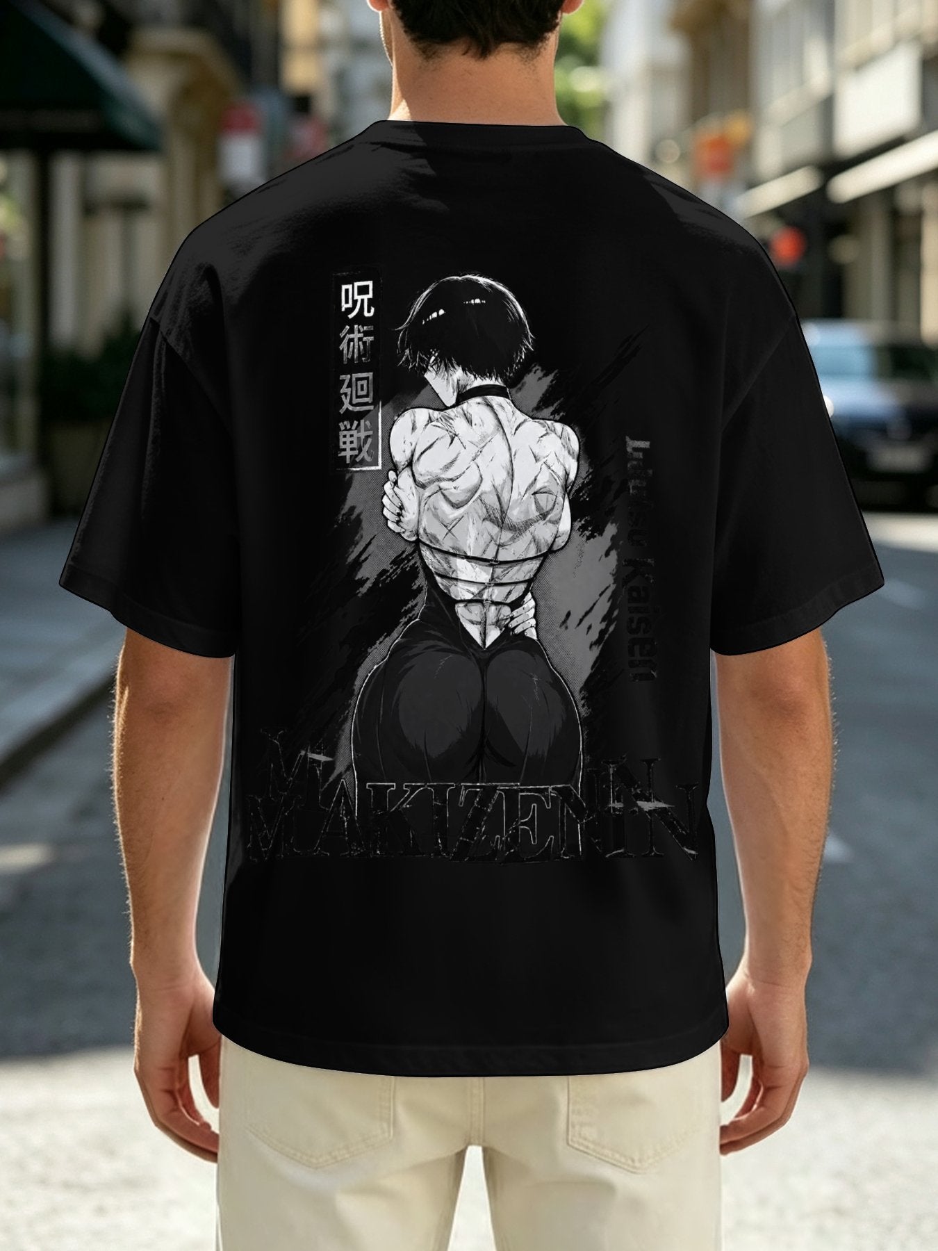 Maki Zenin Monochrome Graphic Tee