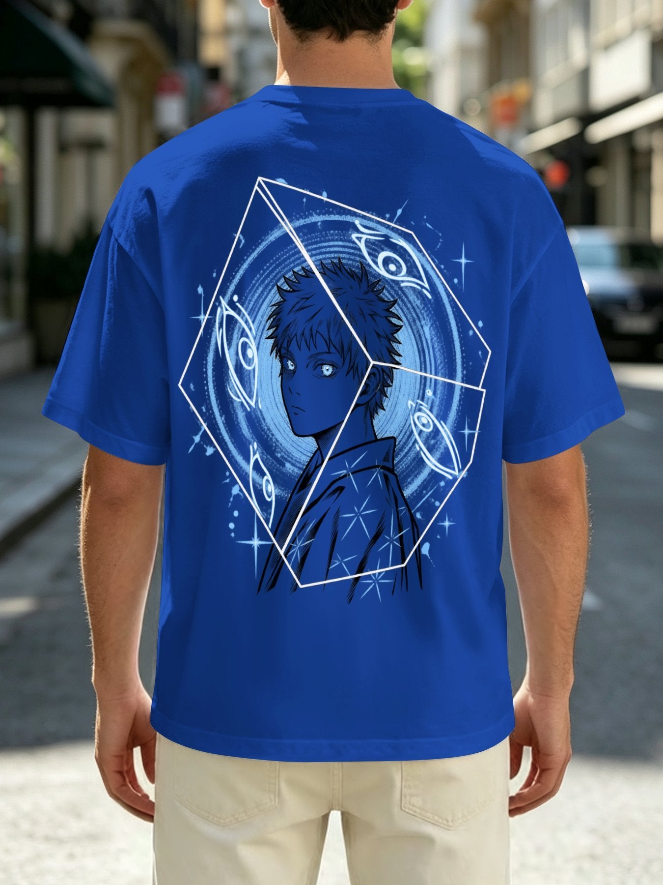 Gojo Satoru Cube Portrait Anime Tee