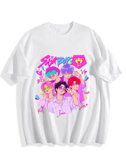 Boys Group Portrait Oversized T-Shirt