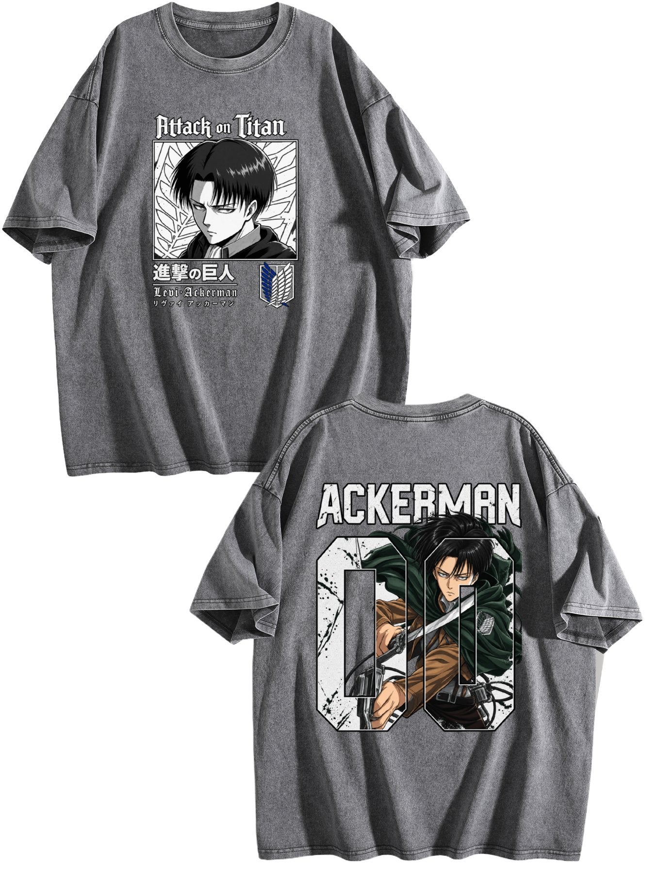 Levi Ackerman Vintage Portrait Tee