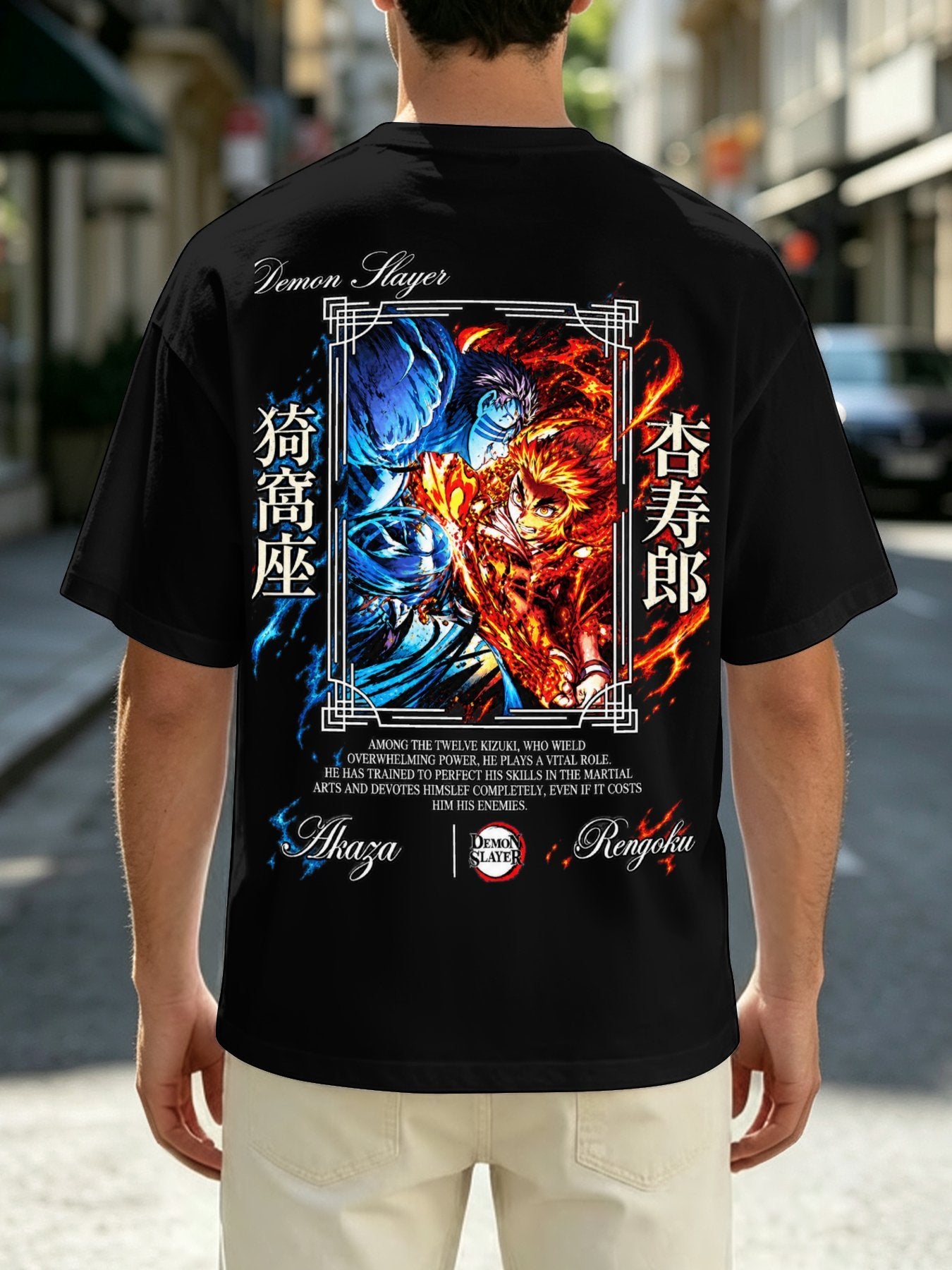 Rengoku Akaza Battle Tee