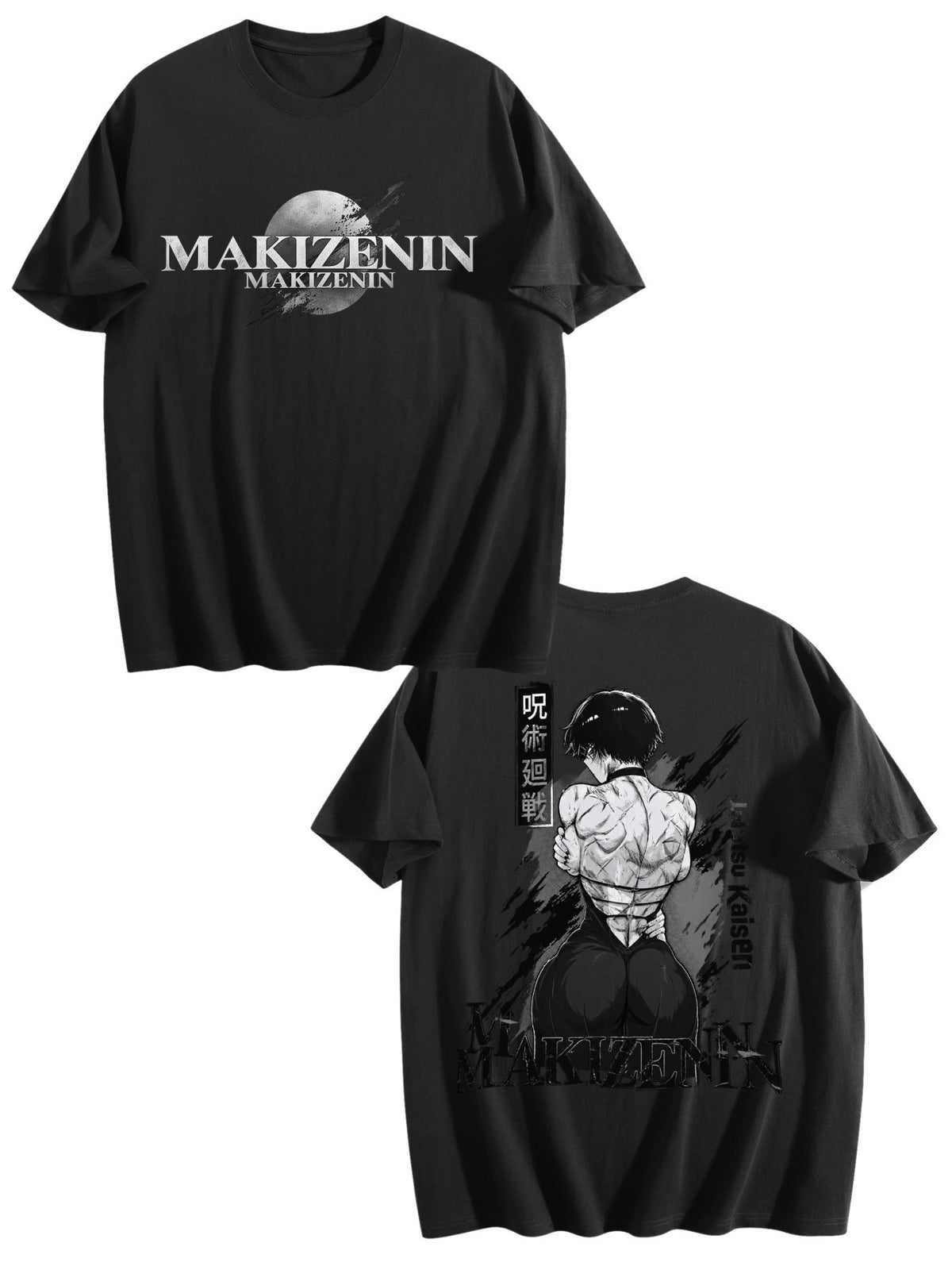 Maki Zenin Monochrome Graphic Tee