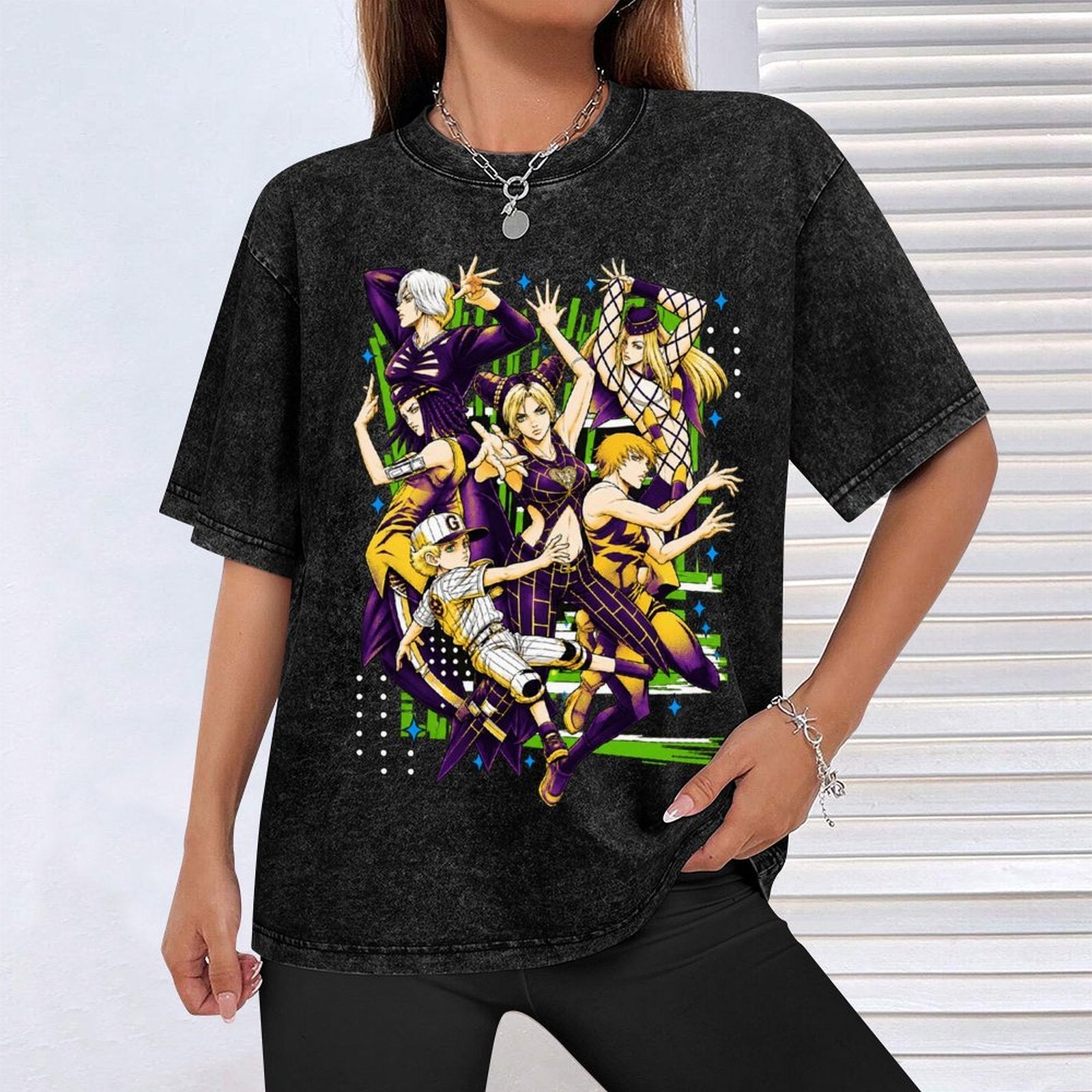JoJo Character Collage Graphic Tee