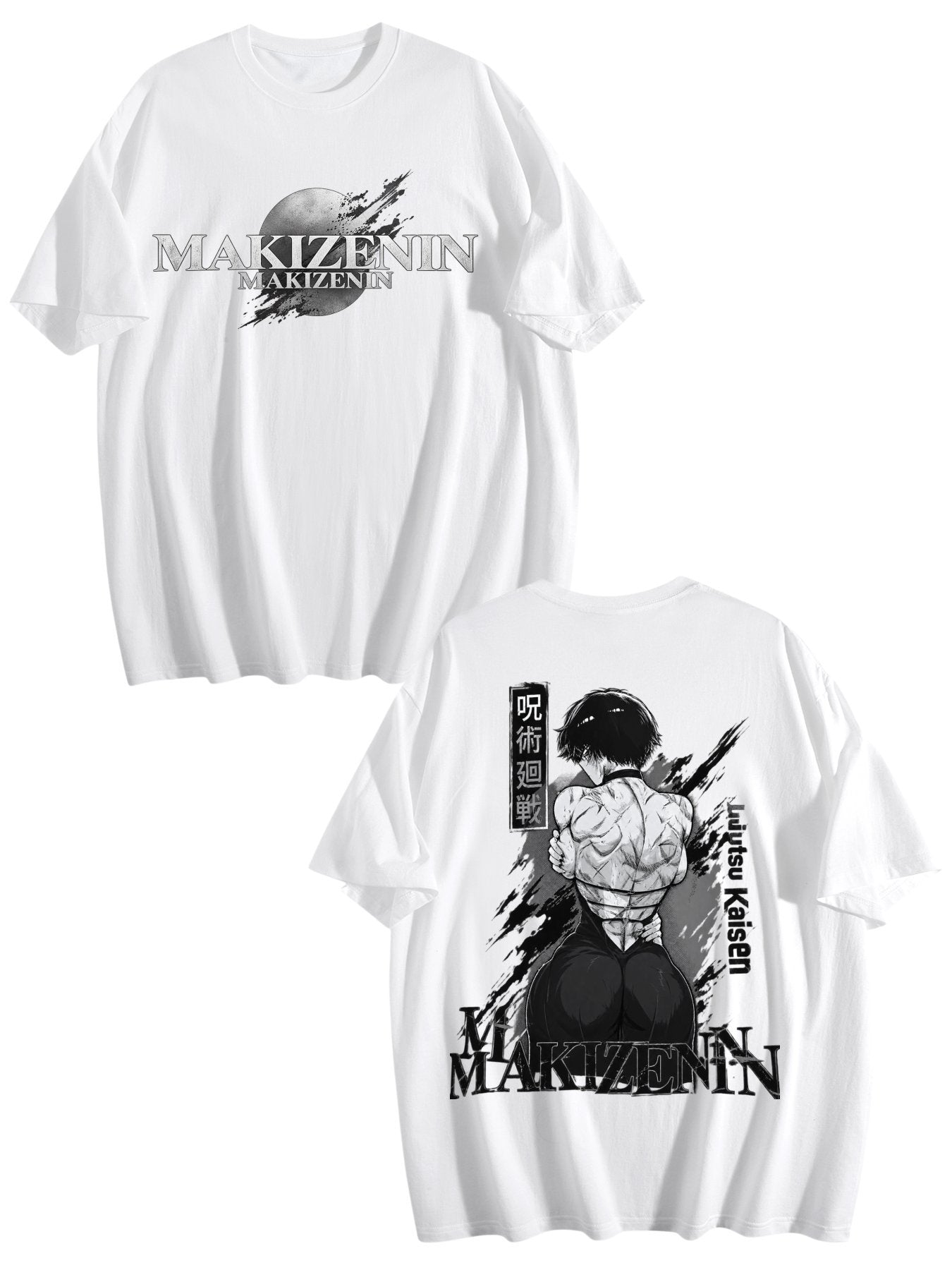 Maki Zenin Monochrome Graphic Tee