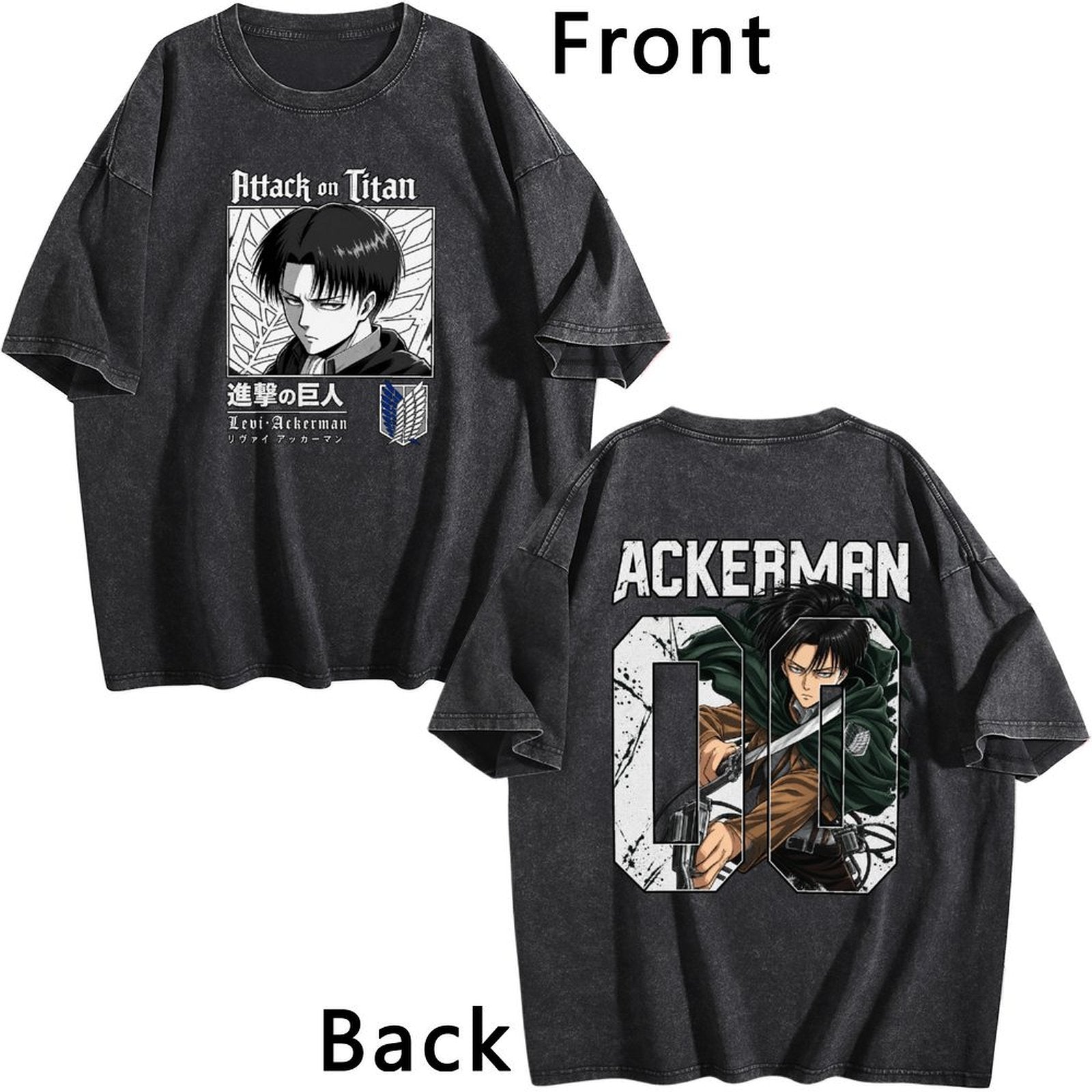 Levi Ackerman Vintage Portrait Tee