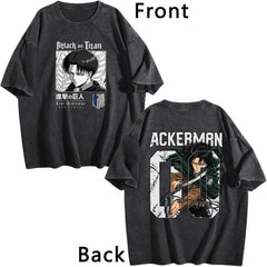 Levi Ackerman Vintage Portrait Tee