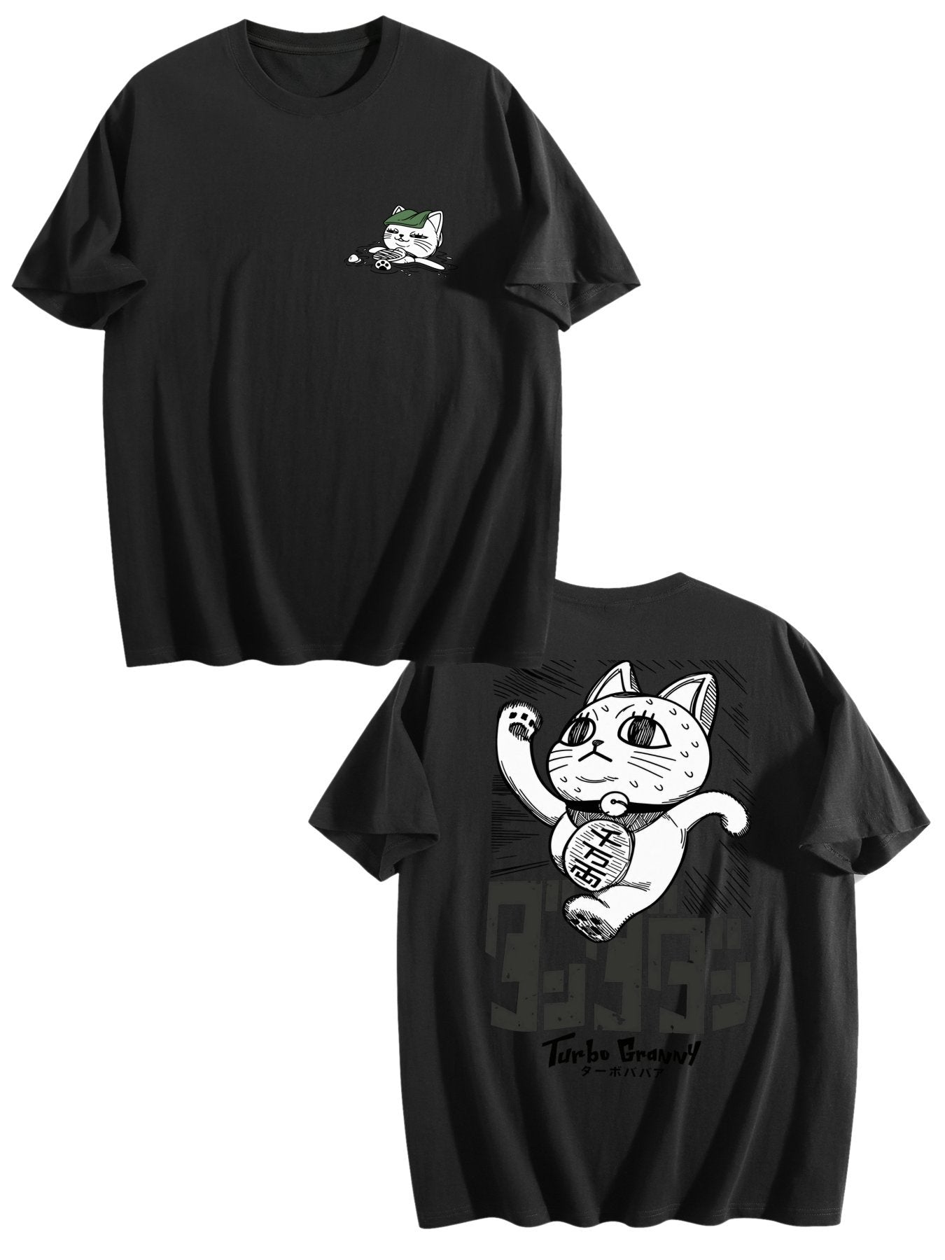 Turbo Granny Lucky Cat Tee