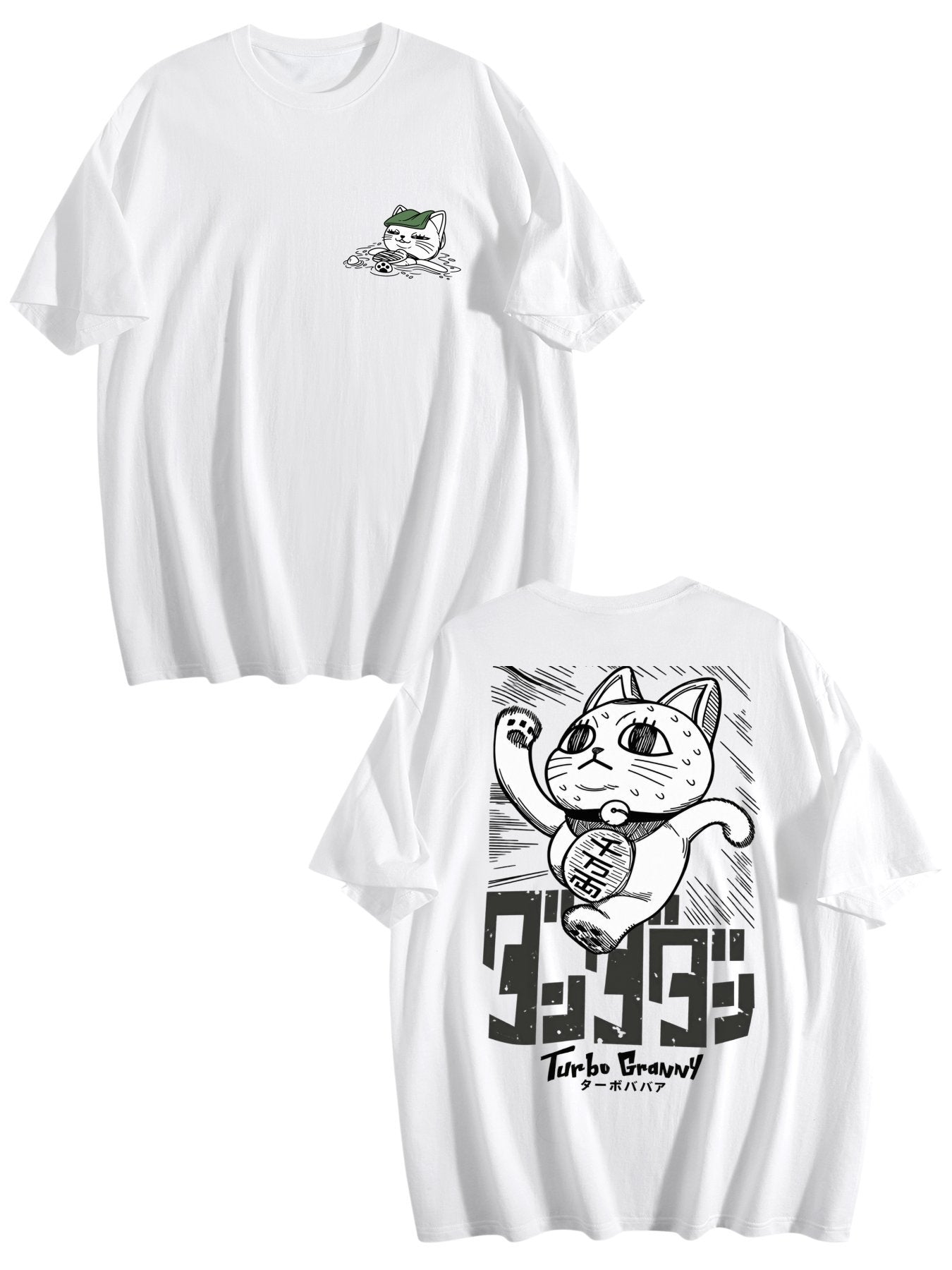 Turbo Granny Lucky Cat Tee