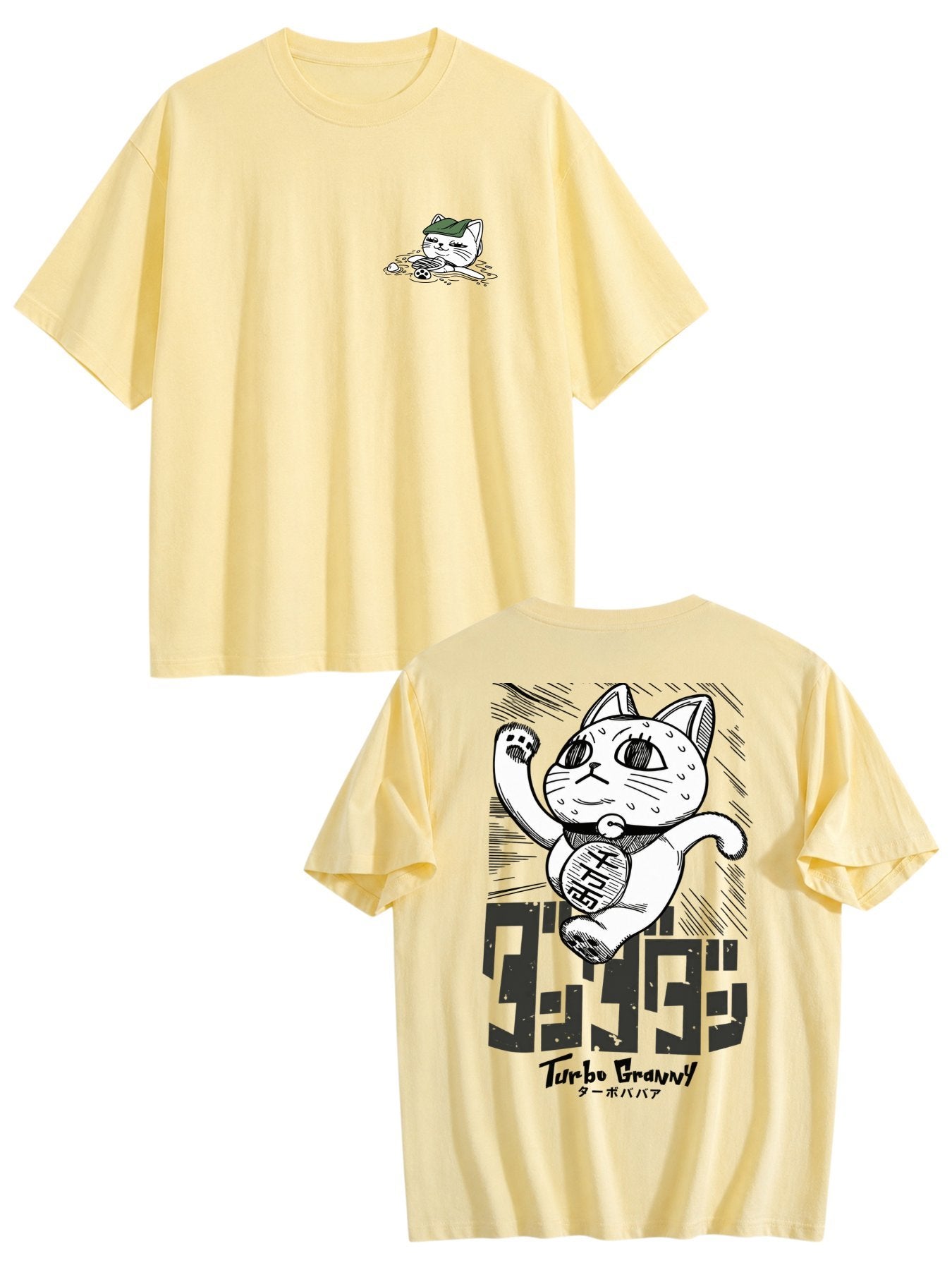 Turbo Granny Lucky Cat Tee