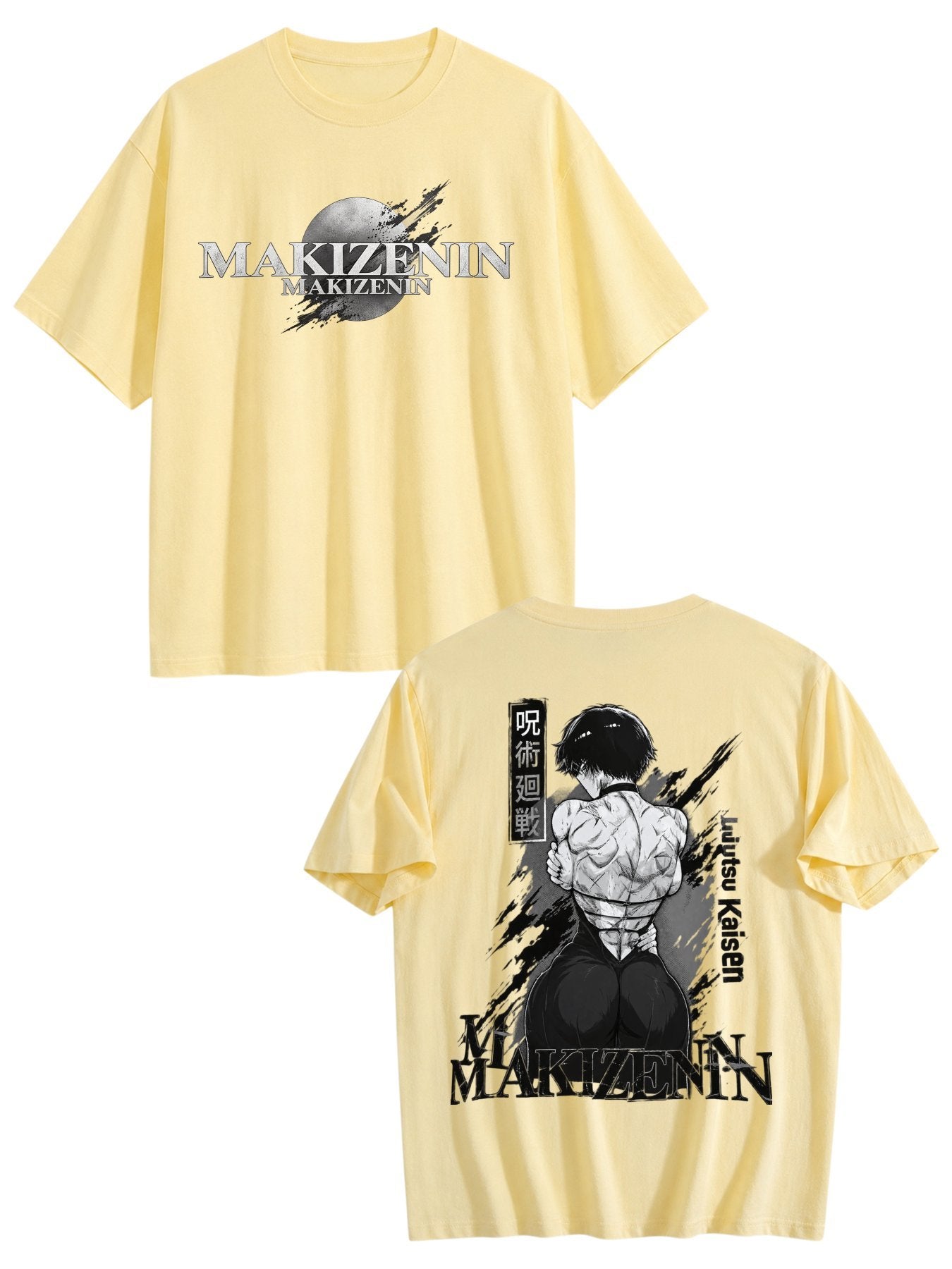 Maki Zenin Monochrome Graphic Tee