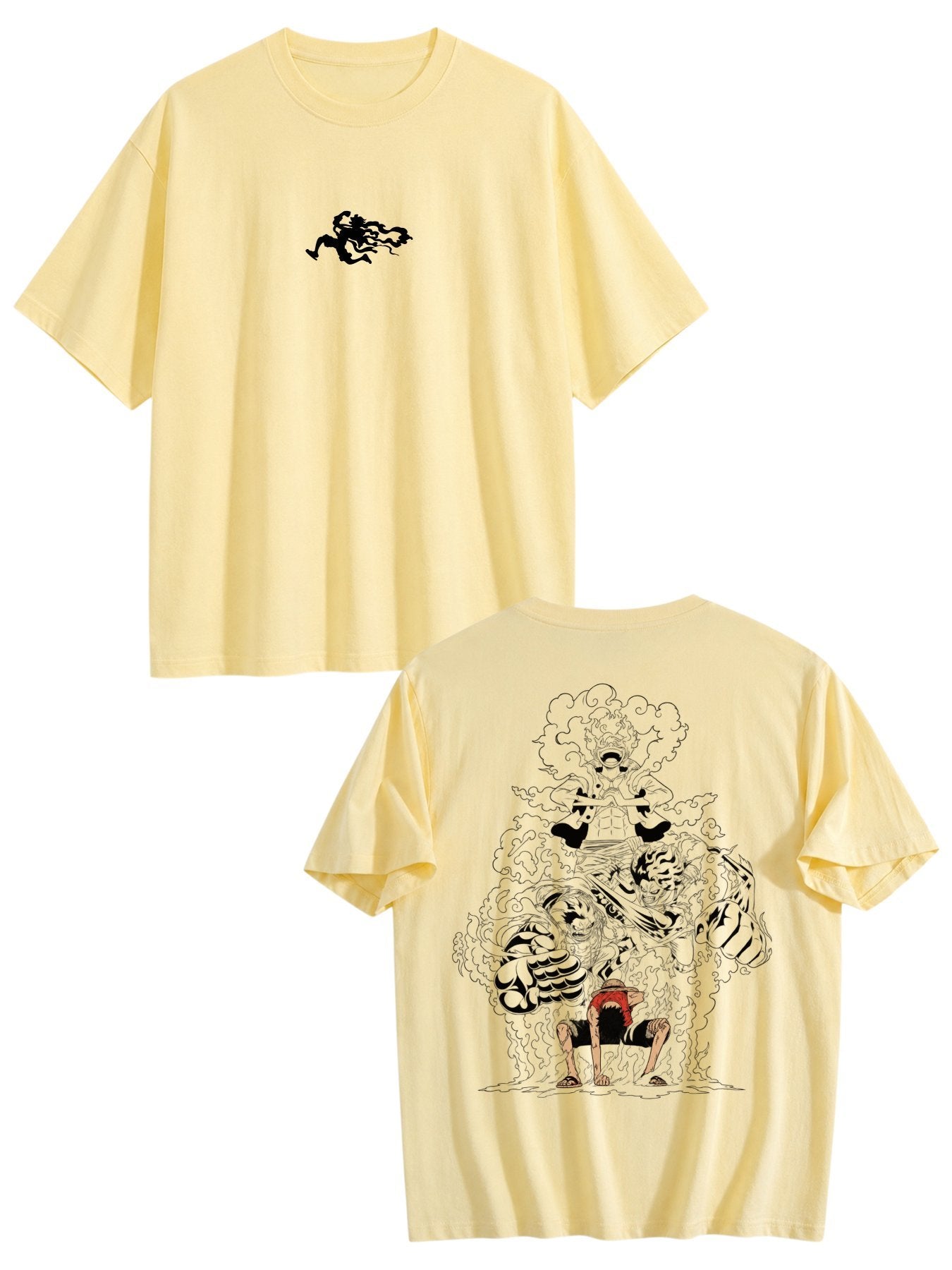 Luffy Gear 5 Back Print Manga Tee
