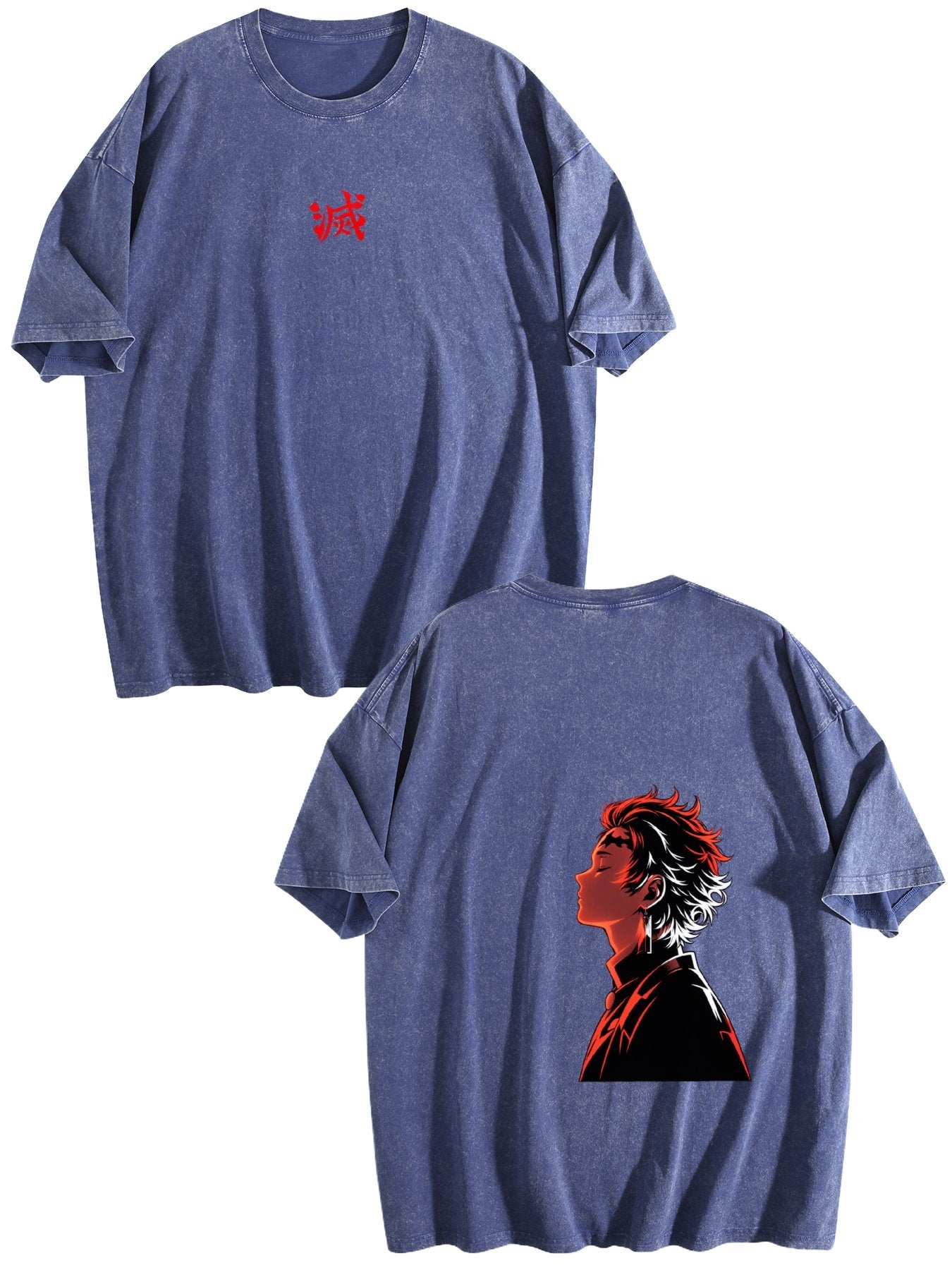 Tanjiro Kamado Red Shadow Graphic Tee