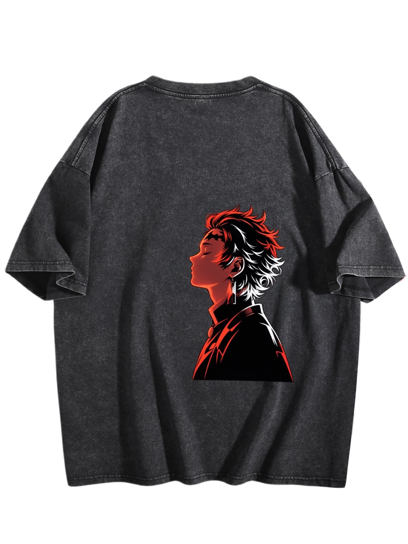 Tanjiro Kamado Red Shadow Graphic Tee