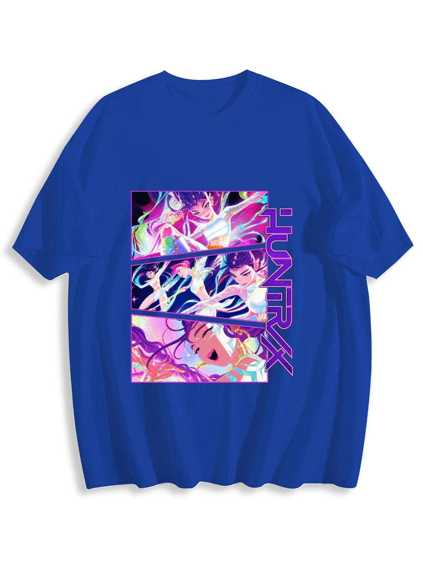 Huntrix Neon Split Panel Oversized T-Shirt
