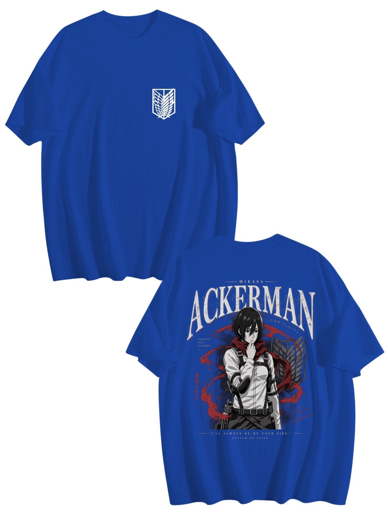 Mikasa Ackerman Black Anime Tee