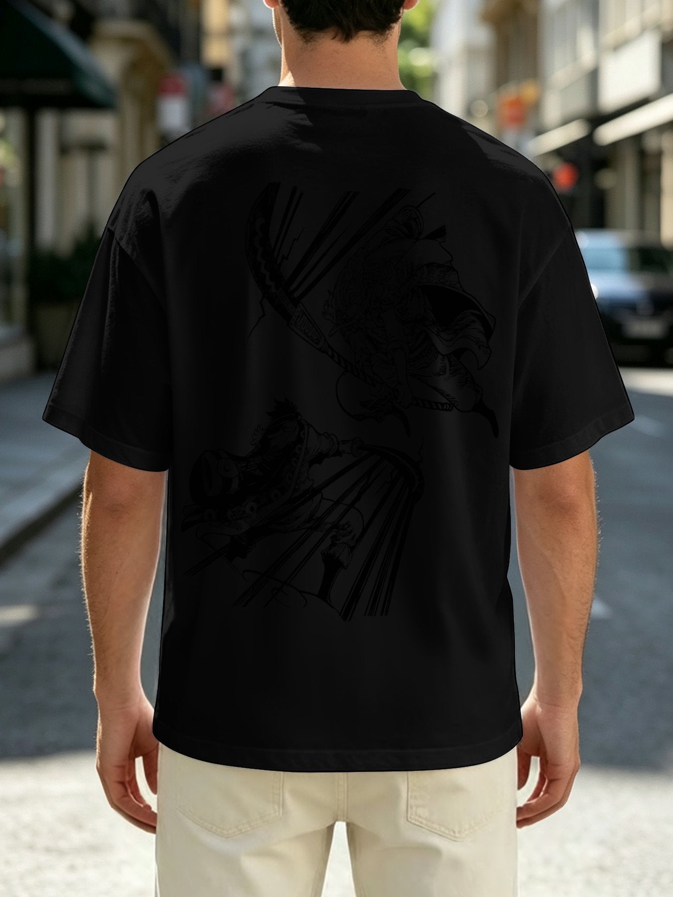 Roger vs Whitebeard Battle Anime Tee