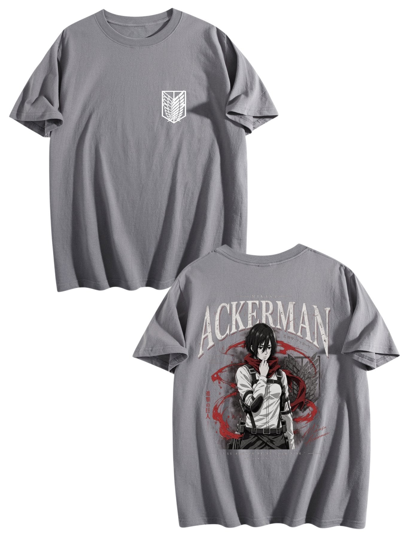 Mikasa Ackerman Black Anime Tee