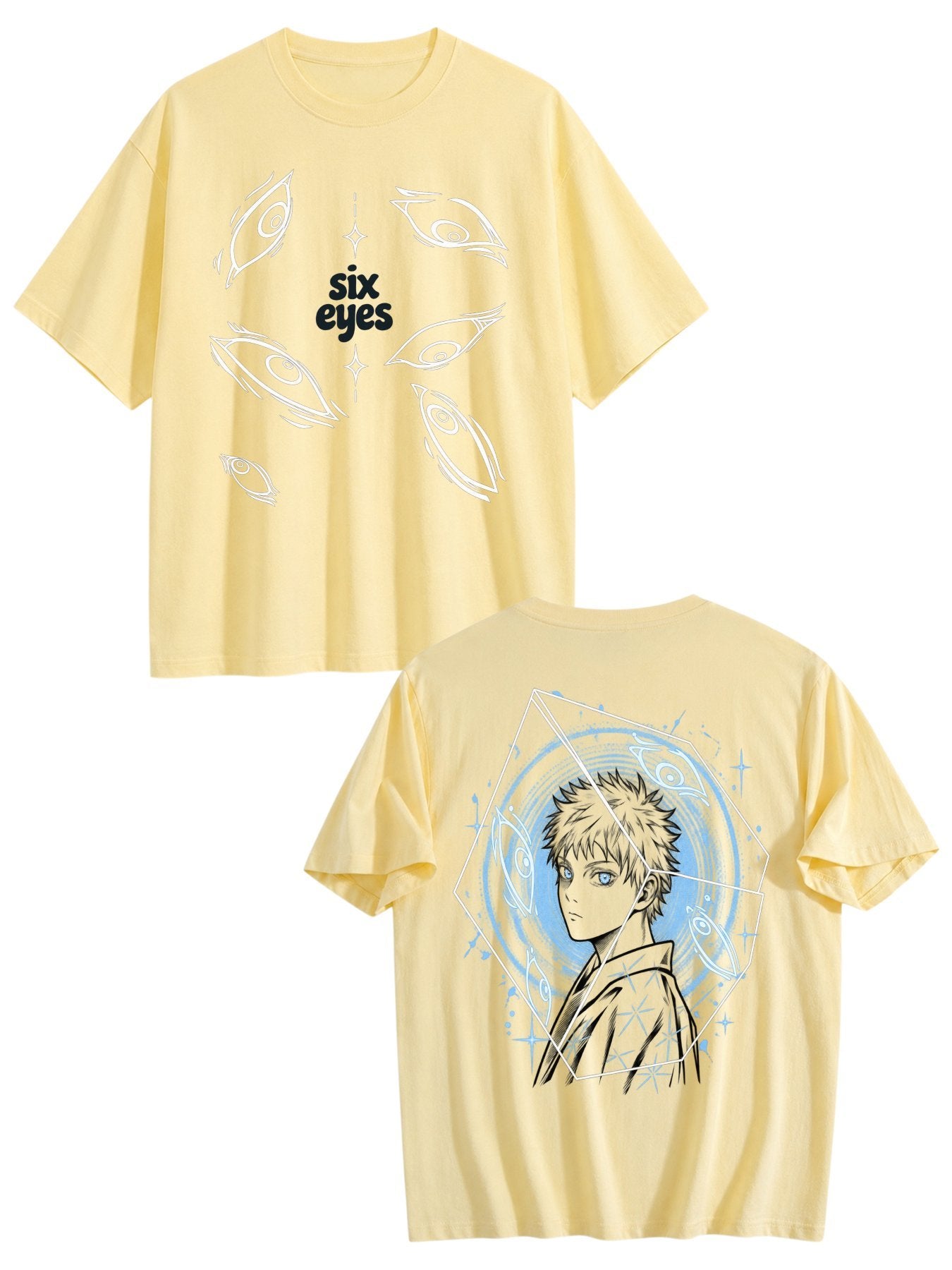Gojo Satoru Cube Portrait Anime Tee