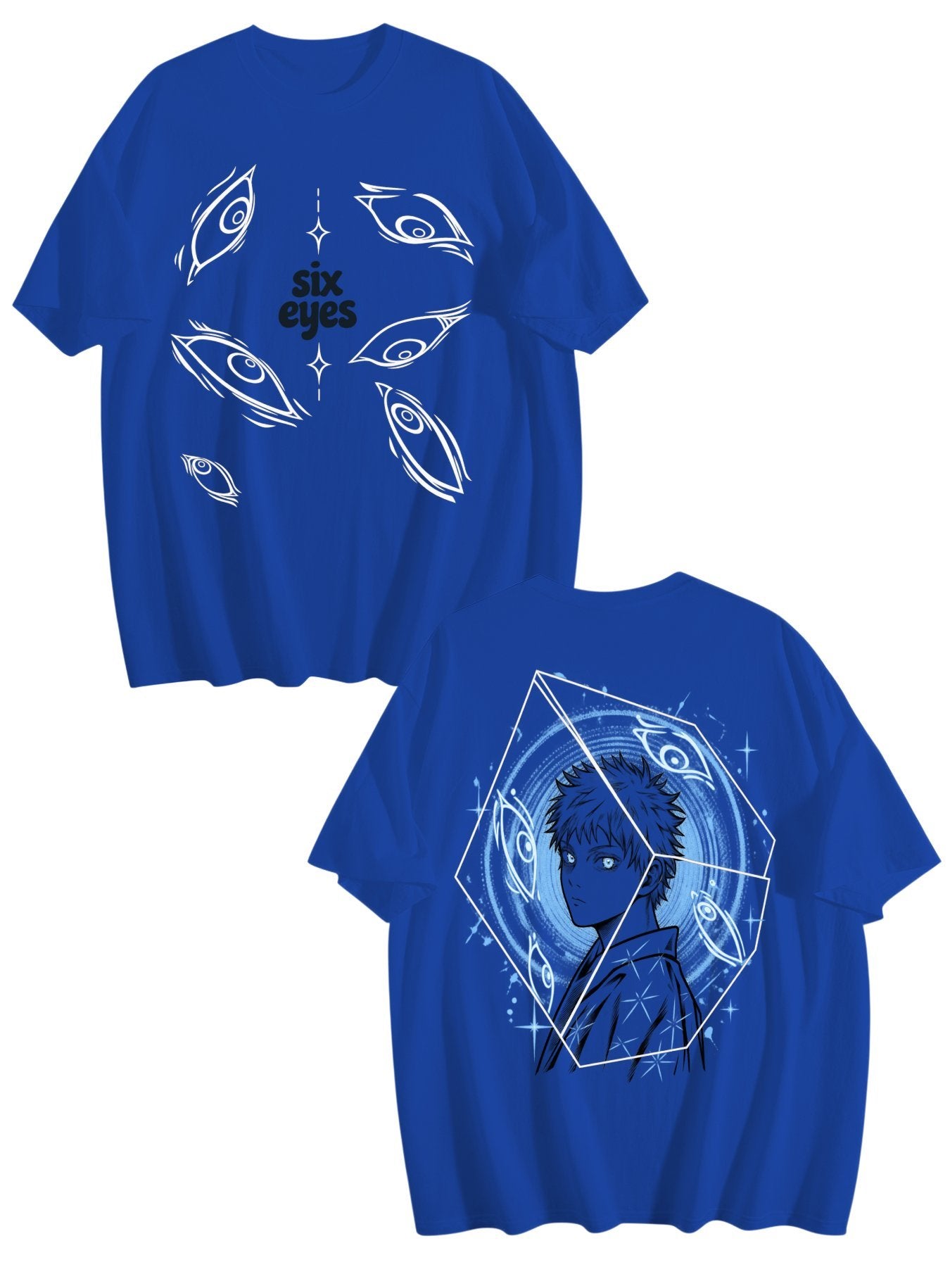 Gojo Satoru Cube Portrait Anime Tee