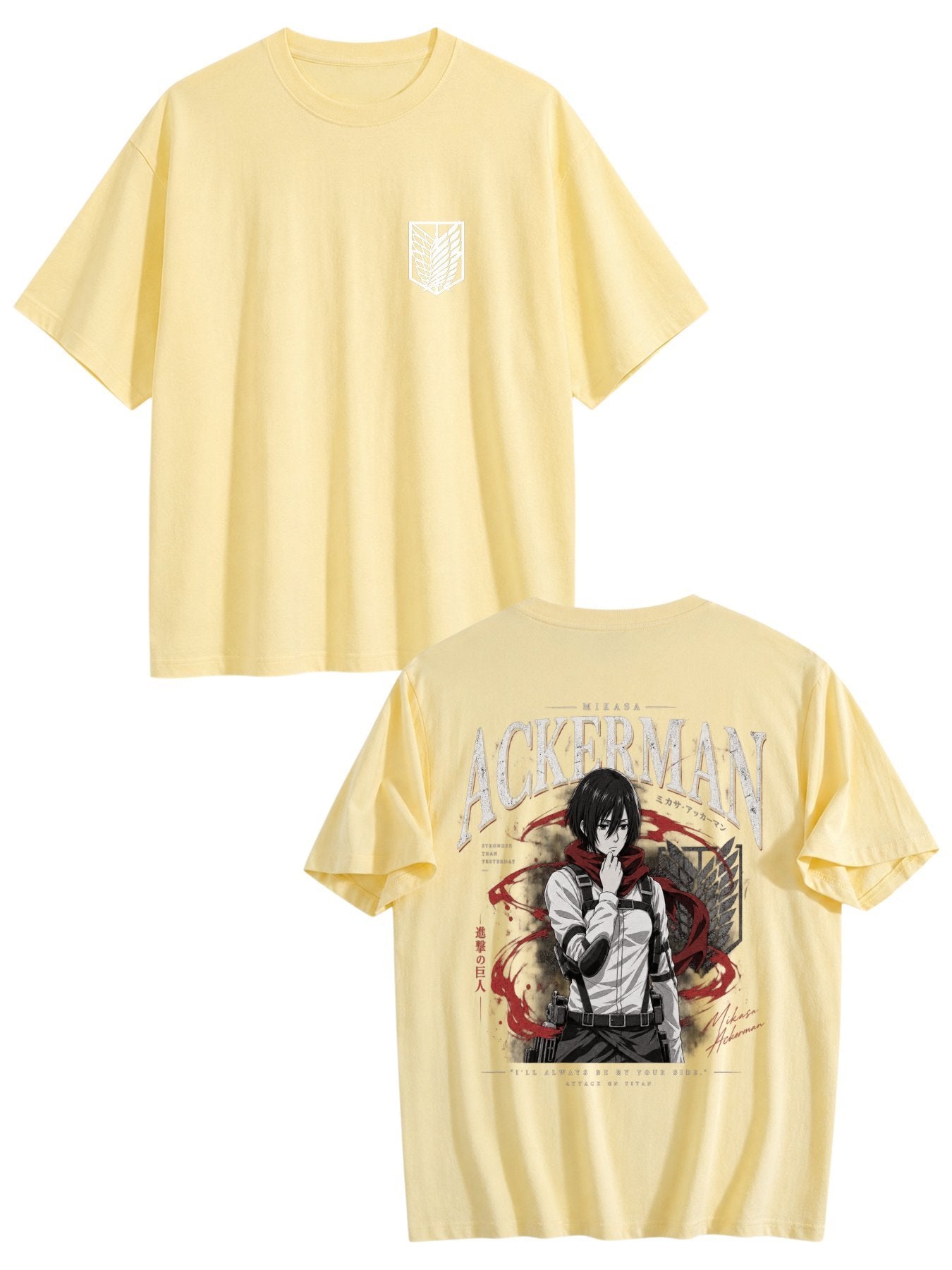 Mikasa Ackerman Black Anime Tee