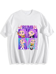 Rumi Four Panel Chibi Oversized T-Shirt