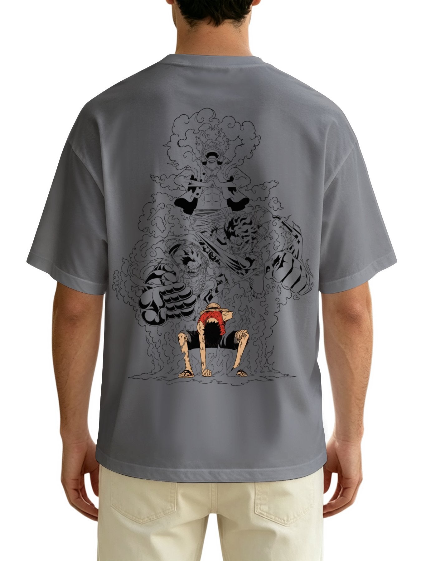 Luffy Gear 5 Back Print Manga Tee