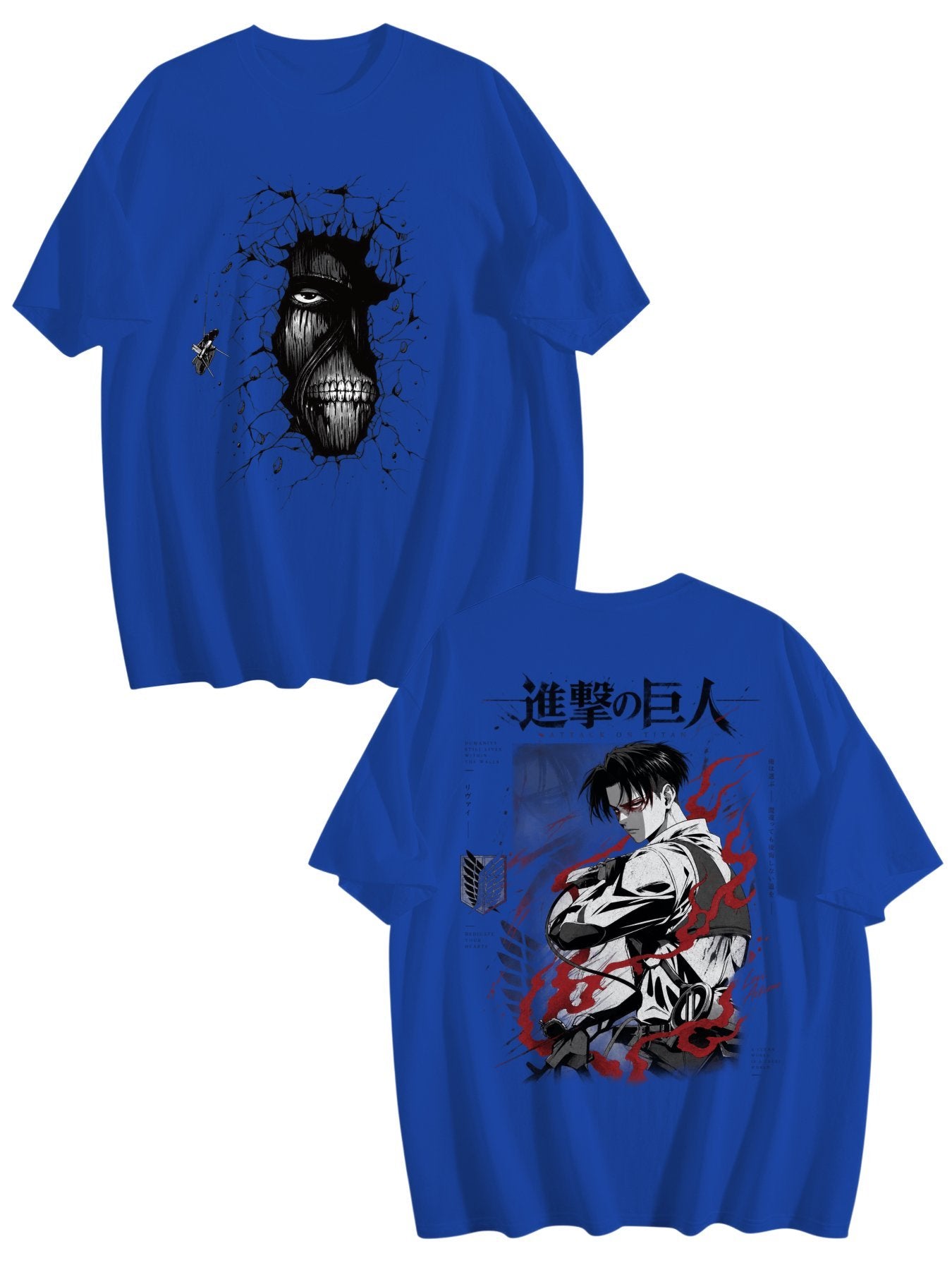 Levi Ackerman Black Anime Tee
