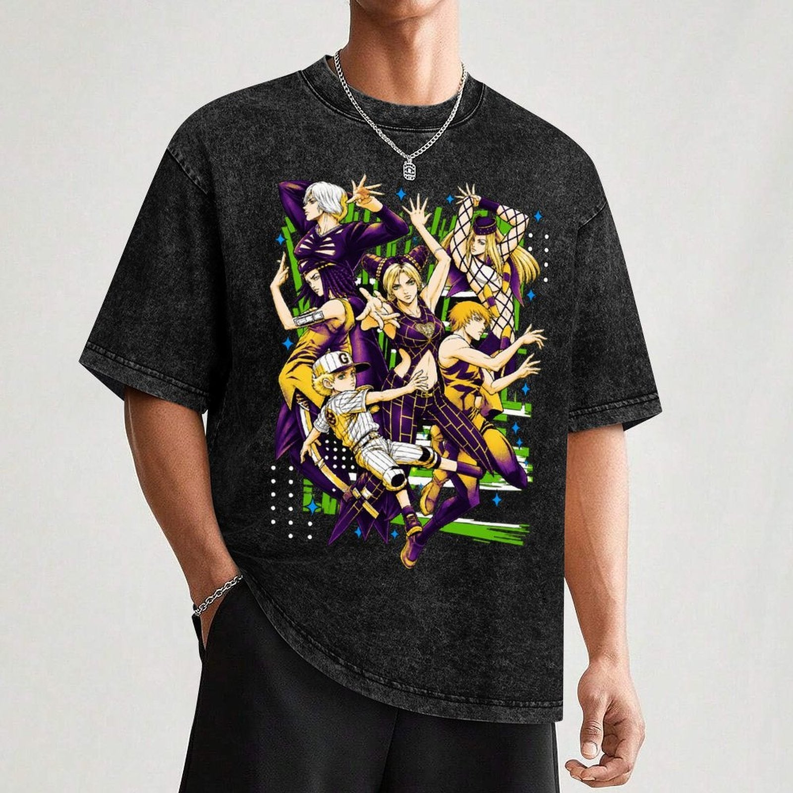 JoJo Character Collage Graphic Tee