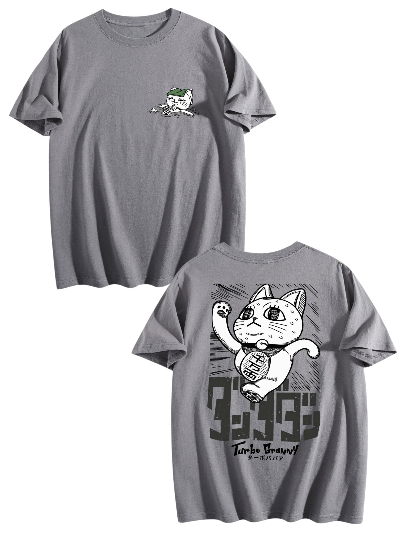 Turbo Granny Lucky Cat Tee